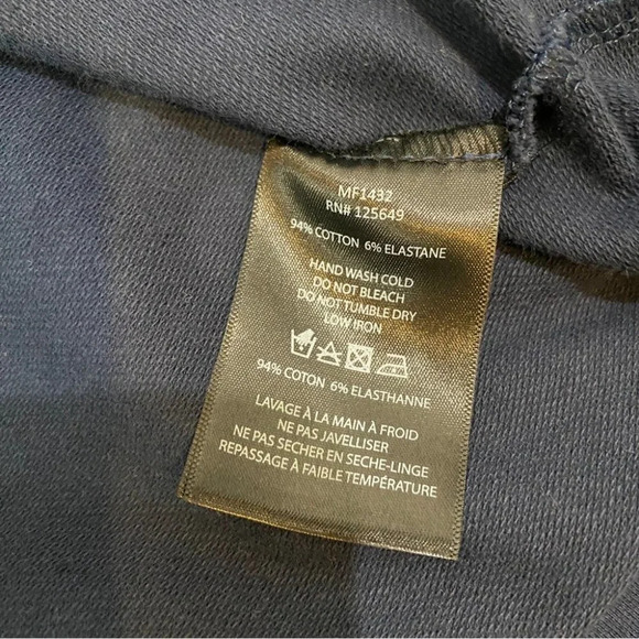 Aether Mens L Pullover Crewneck Color Block Navy Blue Sweatshirt - Picture 11 of 16